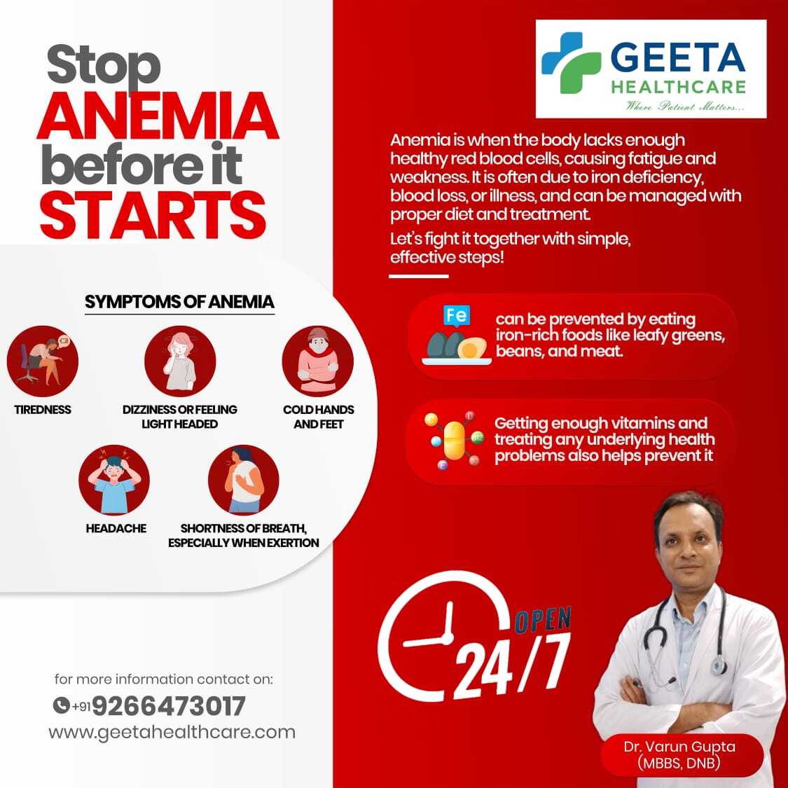Stop anemia before It starts